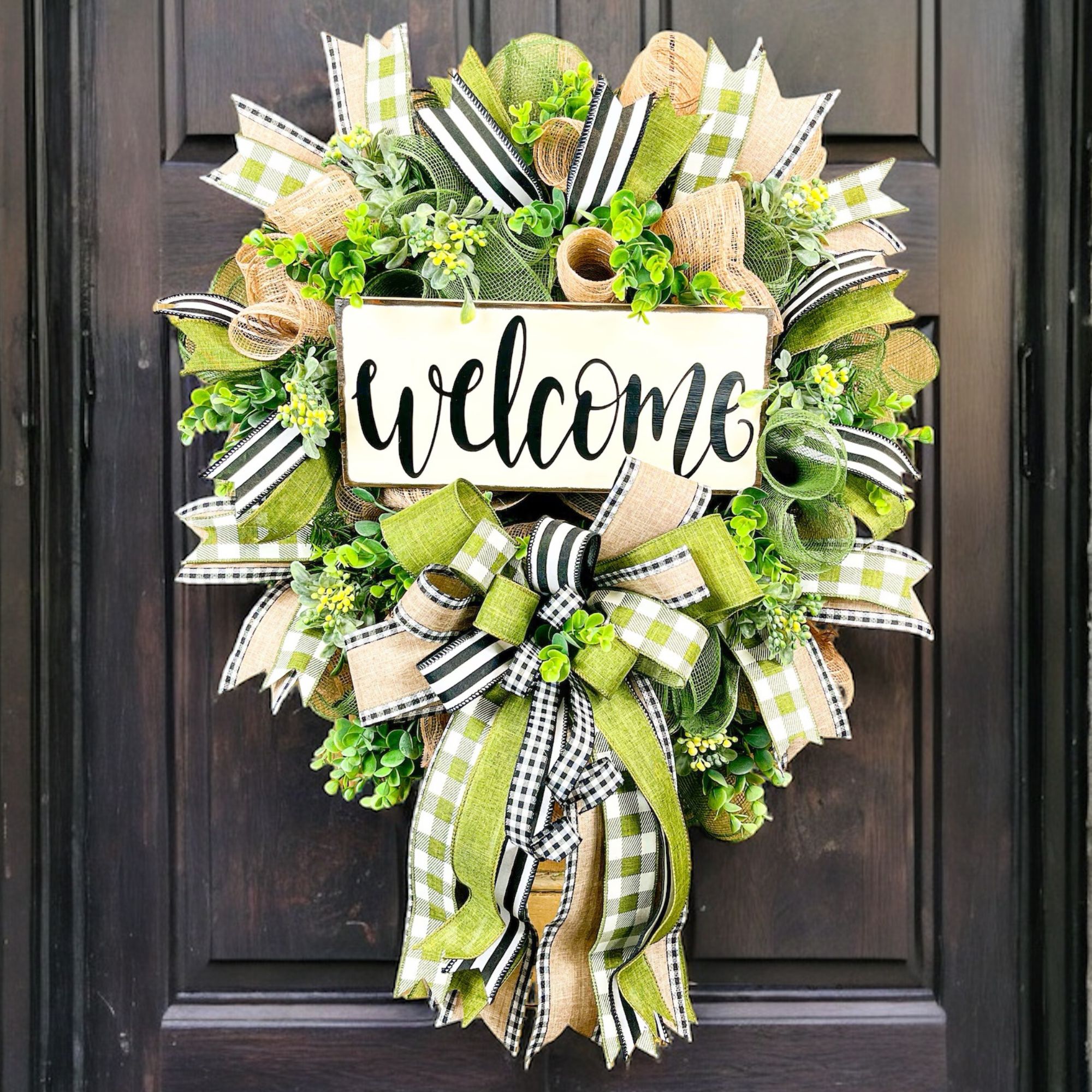 Green Year Round Welcome Wreath